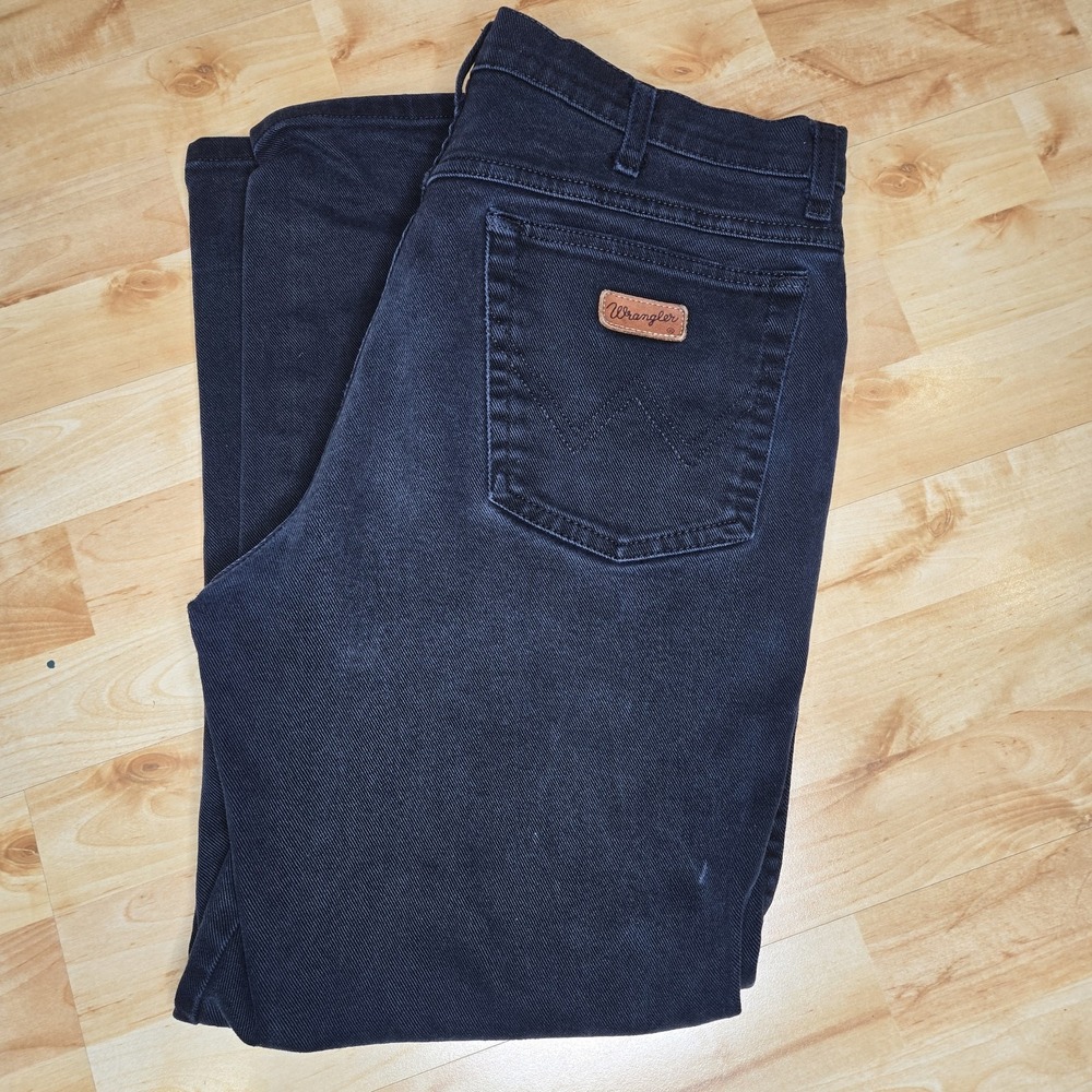 WRANGLER Men Oregon Straight Leg Stretch Jeans Tagged 34x30 Measures 32x27